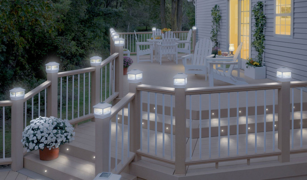 Solar Fence Lighting QCE Aluminum Fence