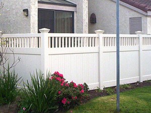 Vinyl Privacy Fence with Victorian Accents